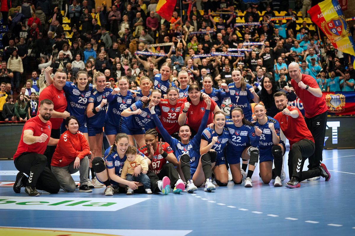 SCM Rm. Vâlcea a reușit cea mai bună repriză a sezonului și a câștigat grupa B din European League la handbal feminin