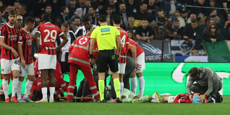 Mike Maignan s-a ciocnit violent cu un coechipier în Udinese