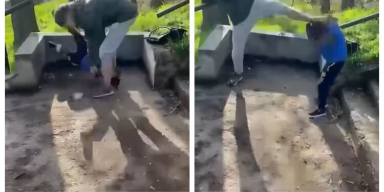 Violență extremă în Bihor: băiețel filmat în timp ce este bătut crunt de un adolescent. Poliţia a deschis dosar penal