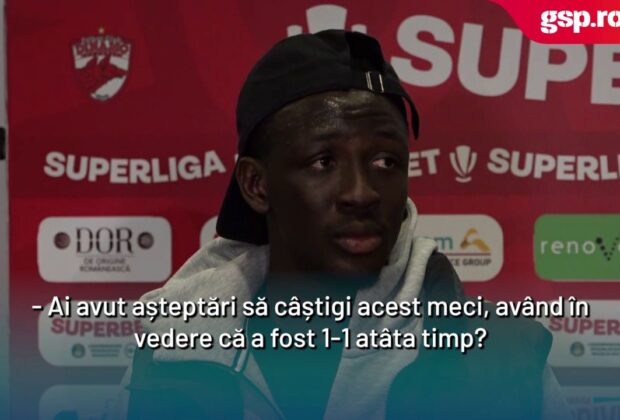 Baba Alhassan a vorbit despre golul marcat în derby-ul din această seară: „N-am avut opțiuni așa că am încercat să șutez”