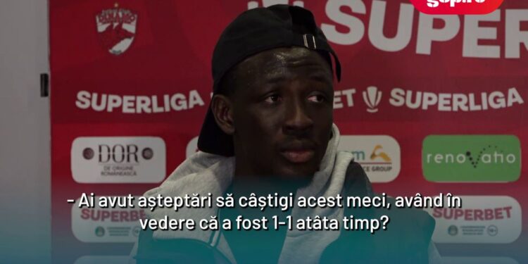 Baba Alhassan a vorbit despre golul marcat în derby-ul din această seară: „N-am avut opțiuni așa că am încercat să șutez”