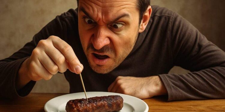 Un român reconstituie anual lupta sf. Gheorghe cu balaurul: înfige o scobitoare într-un mic