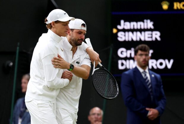 Ghinion teribil pentru Grigor Dimitrov! L-a condus cu 2-0 la seturi pe liderul mondial, dar a fost nevoit să abandoneze