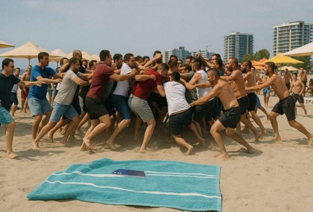 Prea puţini turişti! 40 de hoţi s-au bătut pe un telefon lăsat pe prosop în Mamaia