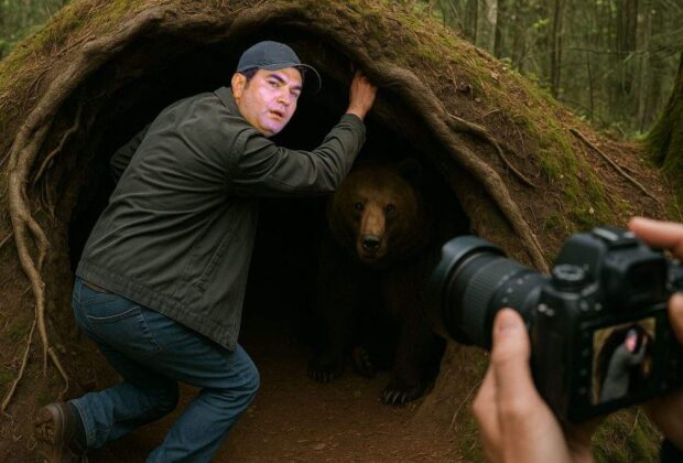 De asta s-au înmulțit urșii! Cristi Borcea, surprins de paparazzi intrând într-un bârlog