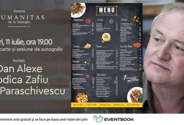 Lansare Humanitas. Scriitorul Dan Alexe a tradus un meniu de restaurant albanez în limba română