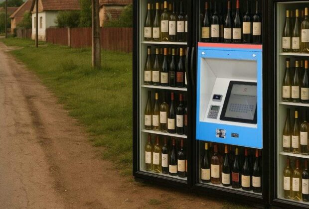 Easyboxurile din Vaslui au fost dotate cu etajere de băuturi, că oricum toți își comandă vin