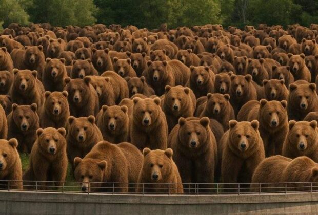 Rezervaţia de la Zărneşti s-ar putea revărsa în orice clipă. Stratul de urşi a atins 4 metri