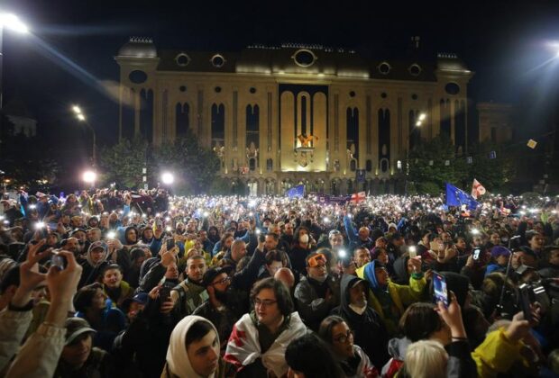 Protestarii pro-europeni din Georgia, condamnați la închisoare. Represiunea împotriva opoziției se intensifică