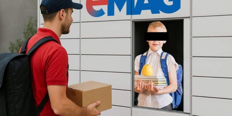 Soluția ideală la traficul de dimineață: bagă copilul în easybox şi îl duce curierul la şcoală