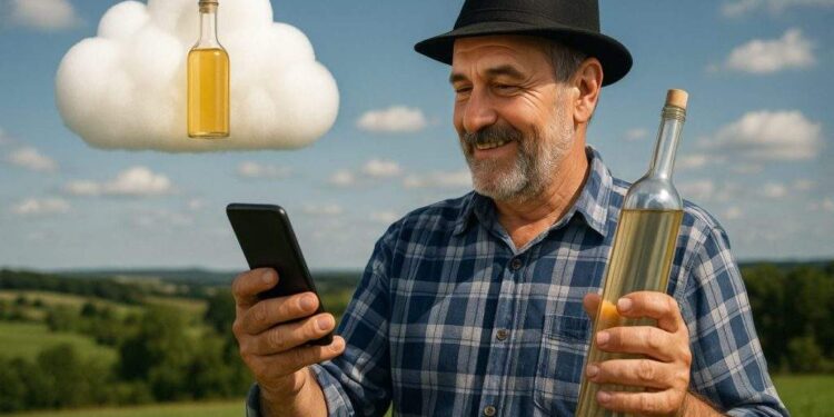 Smart! Un bihorean își ține pălinca în cloud și are acces la ea de oriunde