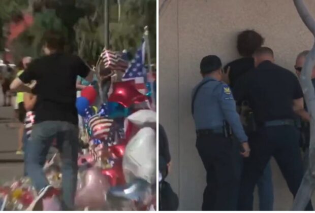 Un adolescent a vandalizat memorialul lui Charlie Kirk. Era îmbrăcat cu un tricou similar celui purtat de Tyler Robinson