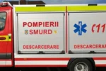 UPDATE Accident grav la ieșirea din Sibiu: pompierii intervin pentru descarcerarea unei persoane
