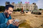 Şantierul din Piaţa Unirii provoacă isterie pe TikTok: „Ne fură francezii asfaltul!”