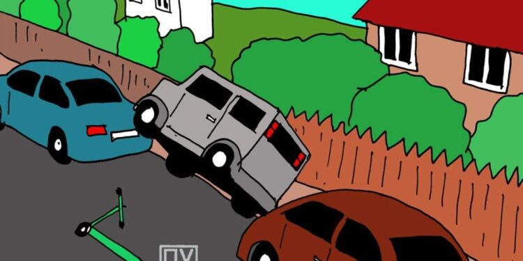 Dacia Hipster parcată corect