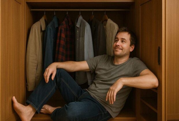 Un clujean s-a mutat din garsonieră într-un dulap de haine, că e mult mai spațios