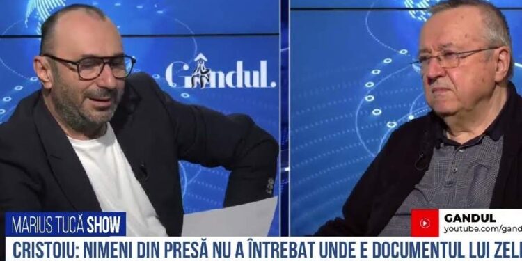 Sărăcie maximă la Gândul! Emisiuni cu Tucă fără bretele și Cristoiu fără vestă