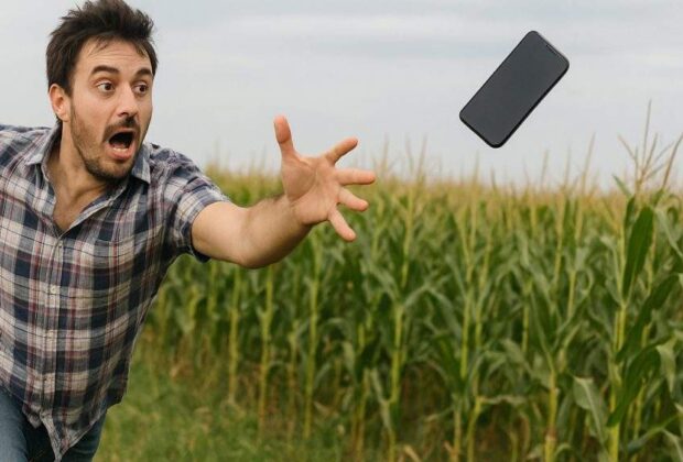 Previzibil! Un român şi-a pus telefonul pe modul avion şi i-a zburat din mână