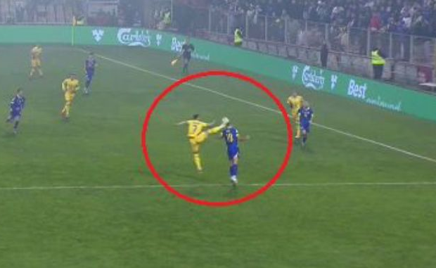 Avem imagini! Cum arată fruntea lui Nikola Katic după lovitura brutală primită de la Denis Drăguș