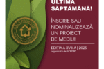 Ultima săptămână de înscrieri la Gala Premiilor pentru un Mediu Curat