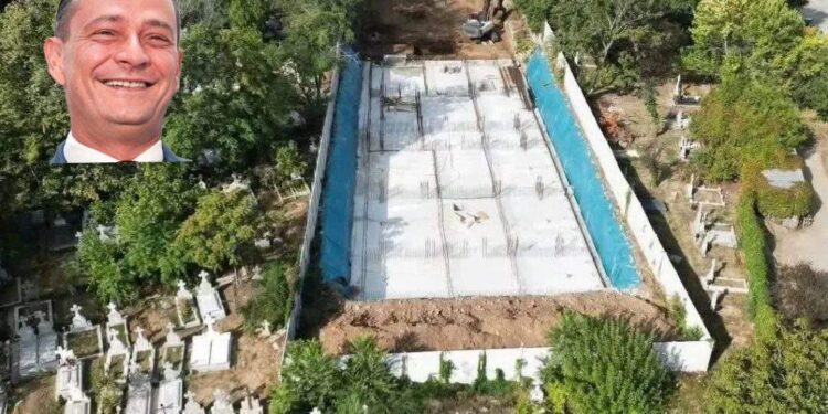 Daniel Băluță promite că blocul nu va fi lângă morminte, că va face o parcare peste ele