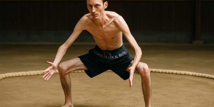 48 kg de forţă pură! Campionul Mizilului la sumo se destăinuie: „Mănânc aproape zilnic”