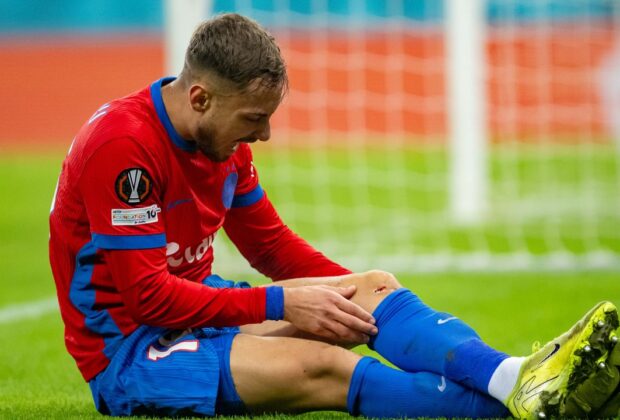Ultimele detalii despre accidentarea lui Mihai Lixandru! A părăsit terenul urlând de durere în meciul cu Feyenoord