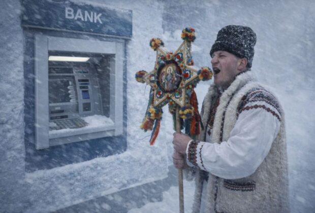 Un caracalean colindă de 5 zile un bancomat și tot speră că-i va da niște bani