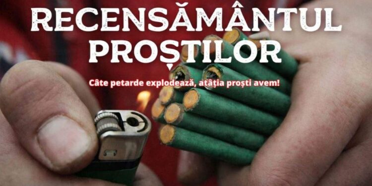 Diseară se face recensământul proștilor! Câte petarde explodează, atâția proști avem în țară