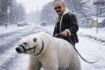 Din cauza gerului, Nuțu Cămătaru a renunțat la tigru și și-a luat un urs polar