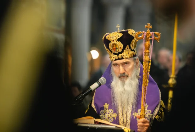 Archbishop of Tomis concelebrates in Jerusalem with Patriarch Theophilos III on the Feast of Theophany