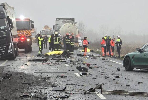 Supraviețuitor al accidentului groaznic din Timiș, dezvăluiri șocante: „Volanul s-a blocat în timpul depășirii”