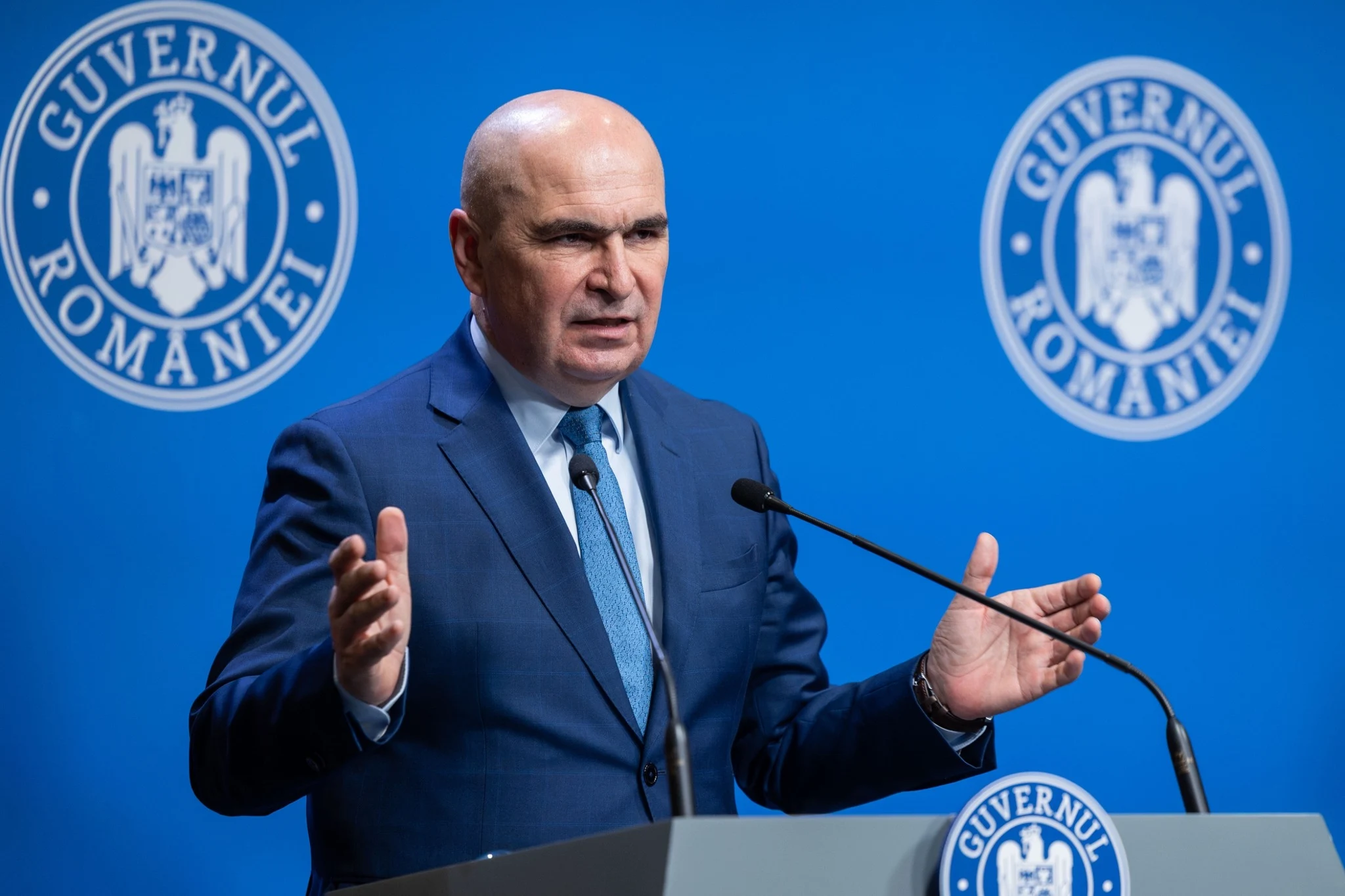 Ilie Bolojan, șeful Guvernului. FOTO: Guvernul Rom&acirc;niei