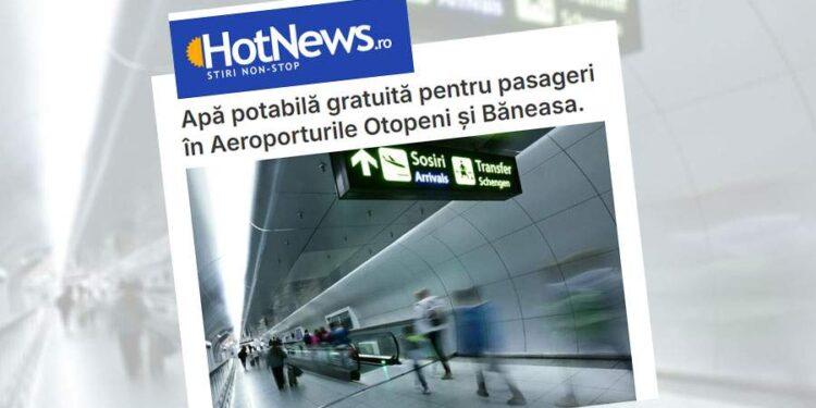 Țeapă! „Apă potabilă gratis” e de fapt numele unei trupe care cântă în Aeroportul Otopeni