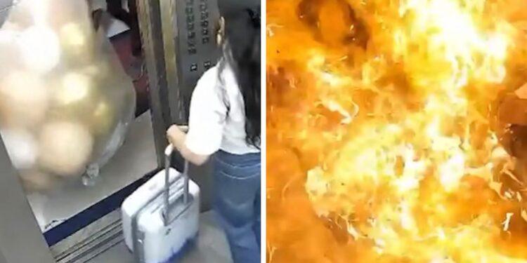 Panică într-un bloc din Mumbai: O duzină de baloane cu hidrogen au explodat într-un lift. Două persoane, transportate la spital