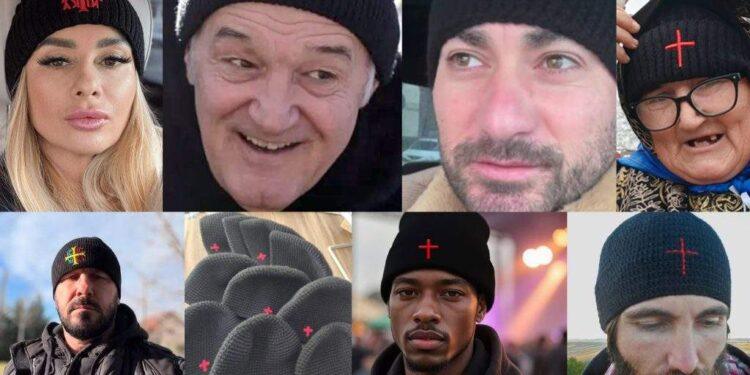 Mii de români poartă plusul roşu pe căciulă în semn de susţinere faţă de matematicianul Nicuşor Dan