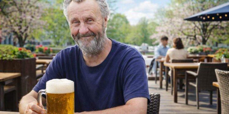 Vestitorul primăverii! Nea Costel a băut azi prima bere la terasă