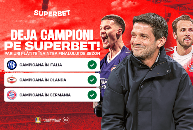 Chivu și Man, deja campioni pe Superbet: pariuri plătite înaintea finalului de sezon!