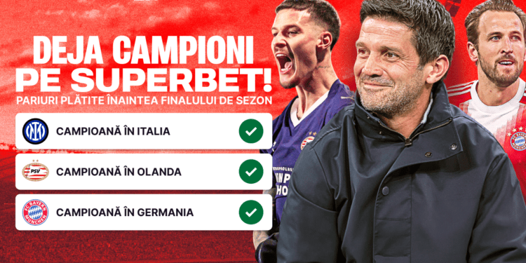 Chivu și Man, deja campioni pe Superbet: pariuri plătite înaintea finalului de sezon!