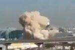 Momentul în care o dronă cade în apropierea aeroportului din Dubai. Martor: „Clădirea s-a zguduit”
