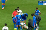 Sperietură pentru Nicolae Stanciu la debutul în China, după un fault violent. Căpitanului naționalei era cât pe ce să o comită înainte de baraj