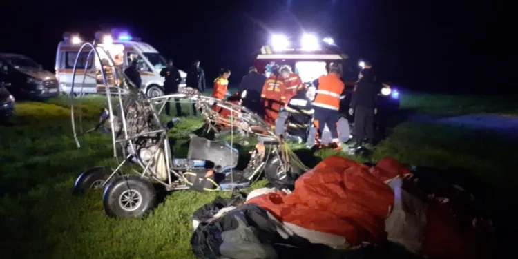 Accident tragic în Bihor: Doi oameni au murit după ce s-au prăbușit cu motoparapanta