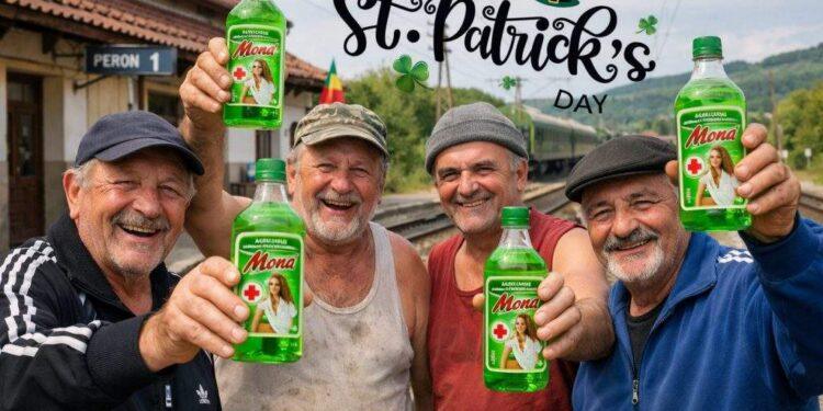 E St. Patrick’s Day şi la Vaslui! S-a lansat o ediţie limitată de spirt Mona verde