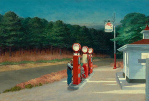 Tabloul „Gas”, de Edward Hopper, ilustrează perfect criza petrolului