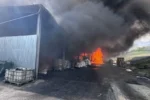 Incendiu puternic în județul Sălaj. A fost emis mesaj Ro-Alert