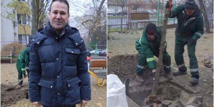 Negoiță a plantat un copac în Sectorul 3: Să aibă ce să taie și copiii mei!