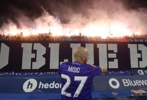 Show cu Bad Blue Boys după ce Dinamo Zagreb a devenit campioană în Croația înainte să joace!